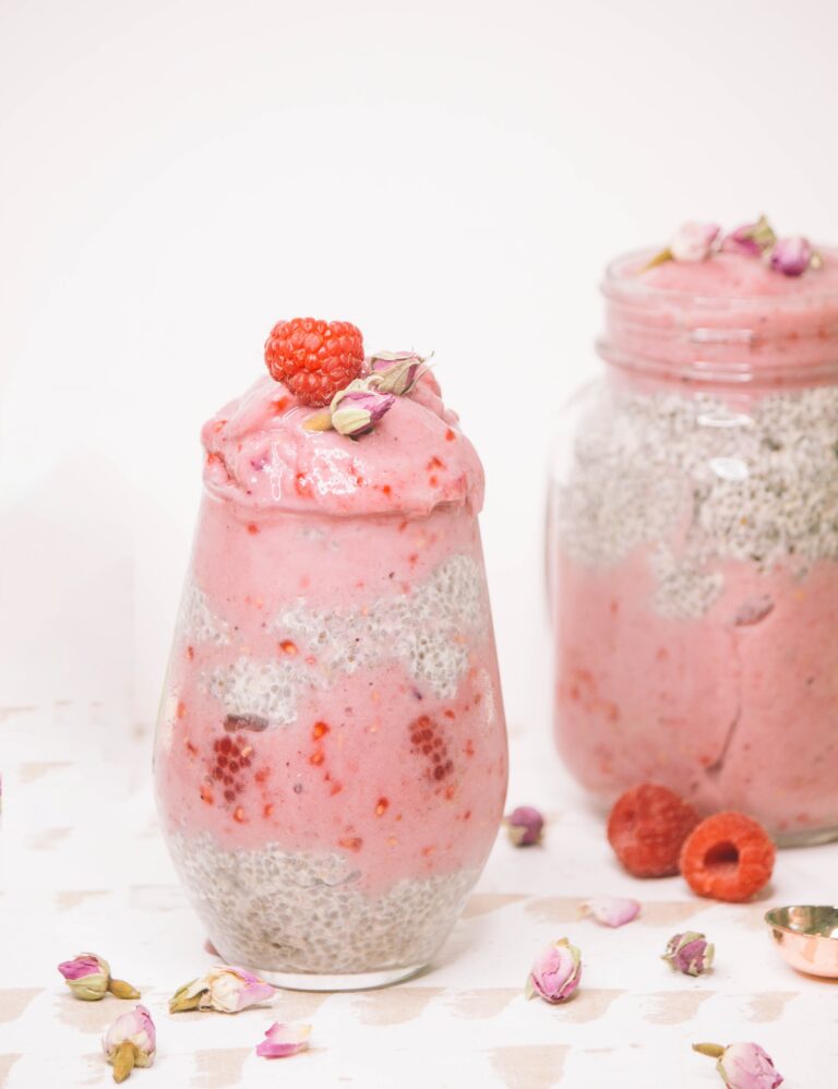 Raspberry Chia Seed Parfait