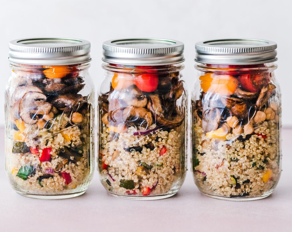 food prep jars