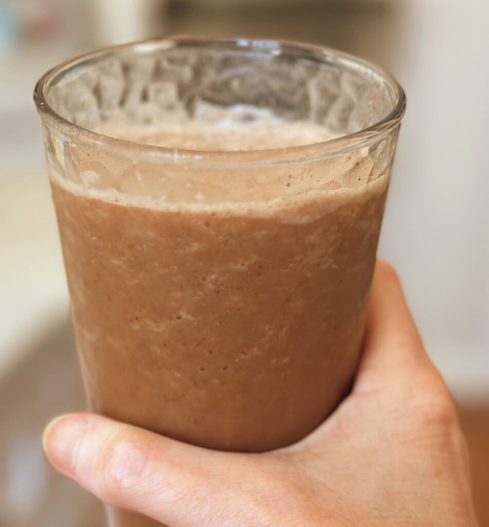healthy chocolate coffee smoothie