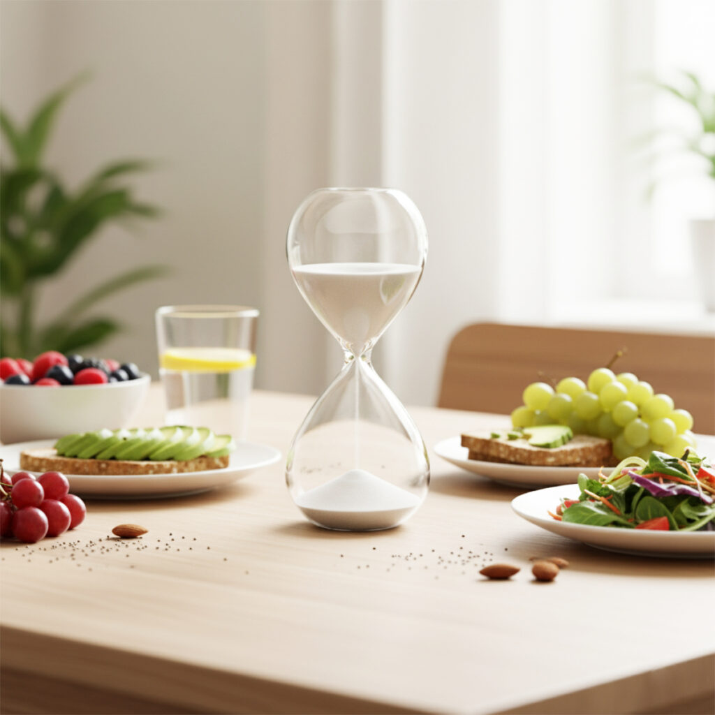 eat slowing with a timer